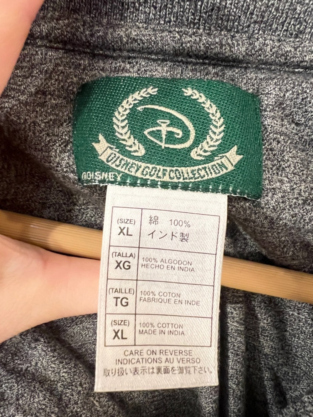 Disney Men's Gray Polo with Embroidered Golf Logo - Picture 5 of 5